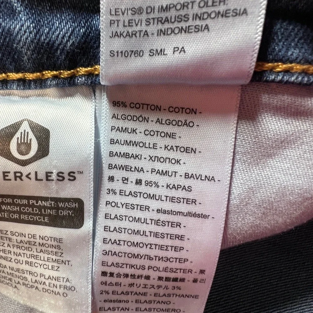 Levi's Blue 505 Regular Fit Straight Leg Jeans Mens 38x30